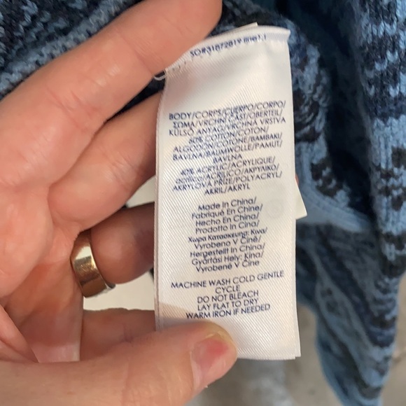 Chaps Winter Snowflake Turtleneck Cowl-neck Chunky Warm Snowflake Sweater - Picture 5 of 6